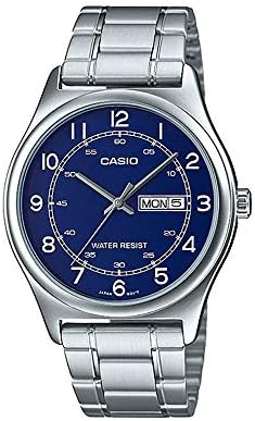 Casio MTP-V006D-2B Aço Inoxidável Masculino Easy Reader Mostrador